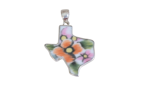 Watercolor Texas Pendant