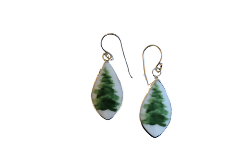 Watercolor Trees Earrings