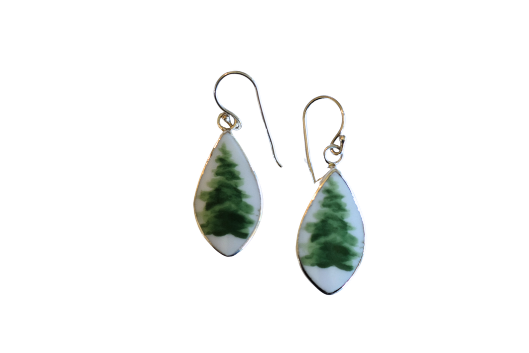 Watercolor Trees Earrings