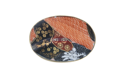 Waves of Orange Belt Buckle