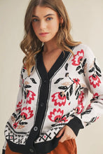 White Floral Sweater