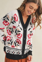 White Floral Sweater