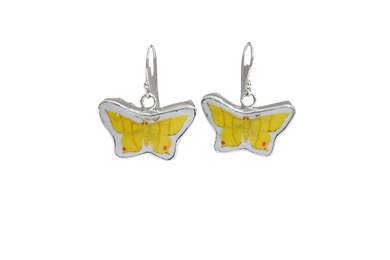 Yellow Butterfly Earrings