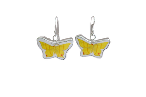 Yellow Butterfly Earrings
