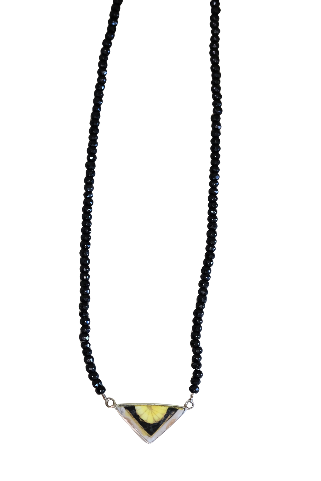 Yellow Triangle Necklace