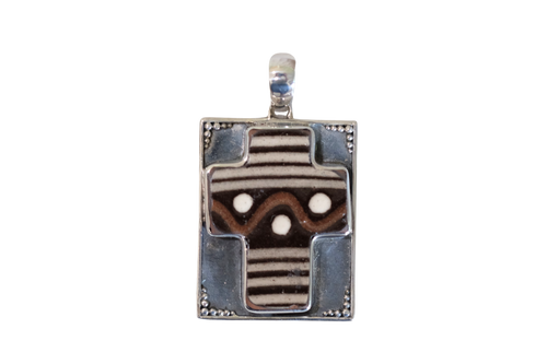 Yin and Yang Cross Pendant